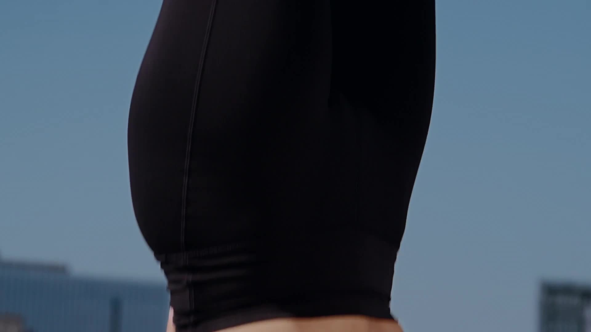 Flared yoga high waist tights - black – Blockout Clothing