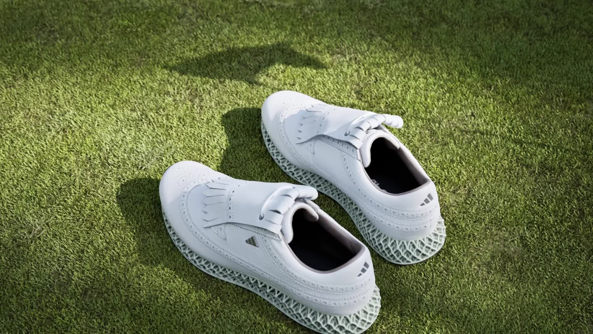 adidas MC87 Adicross 4D Spikeless Golf Shoes - White | Free 