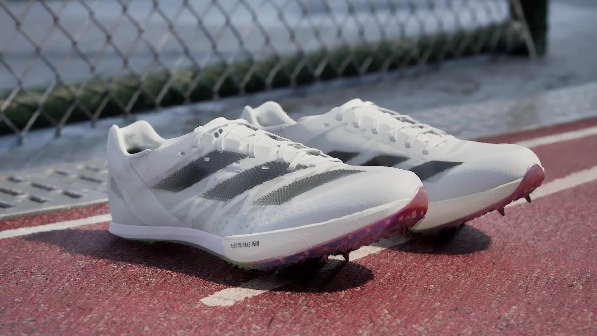 adidas Adizero Prime SP 2.0 Track and Field Lightstrike Shoes - White