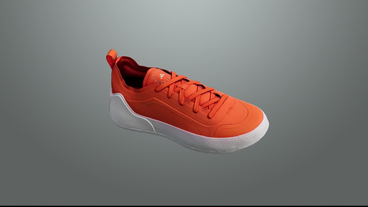 gray and orange adidas shoes