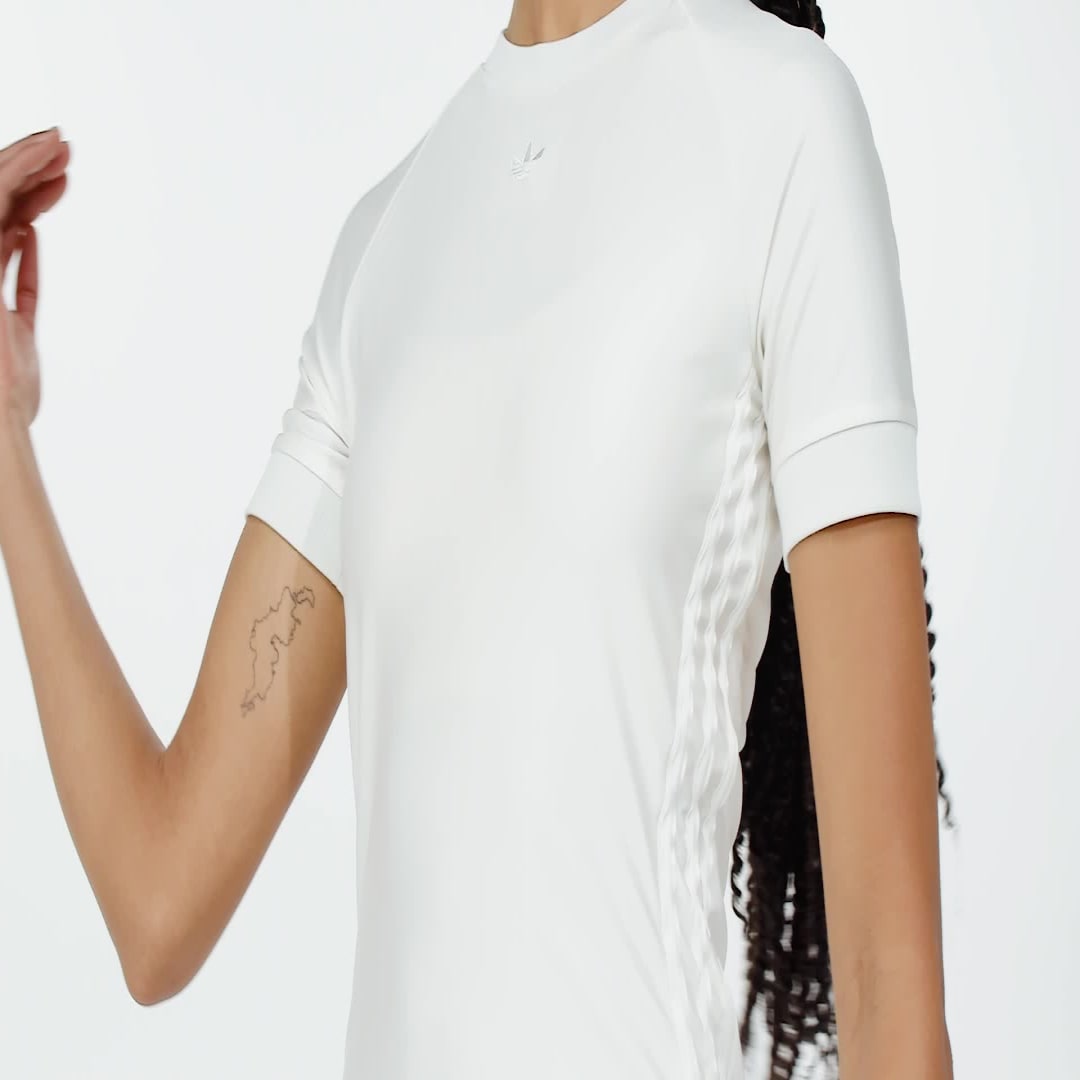Adidas Ruched 3-Stripes Cali T-shirt Jurk