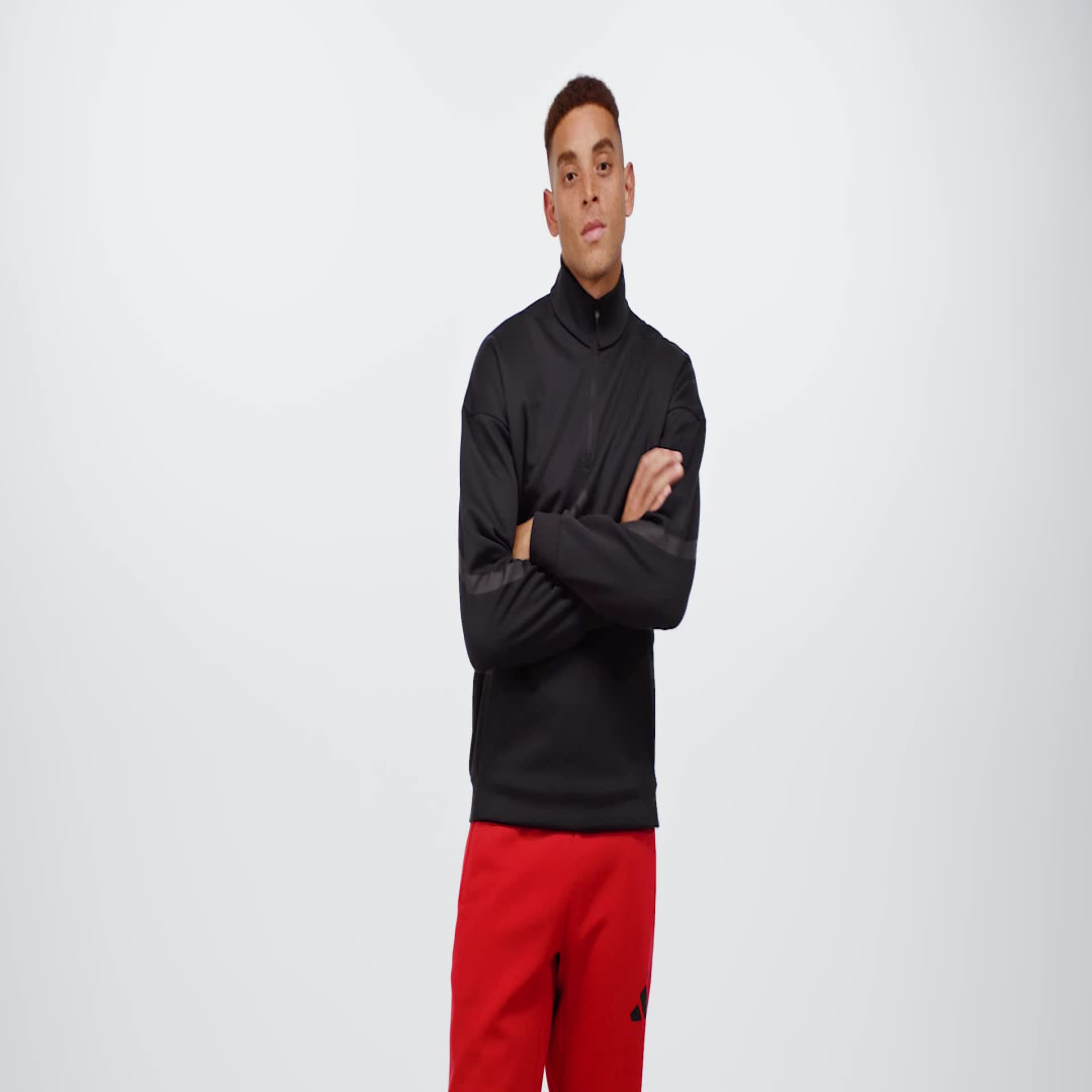 Adidas Z.N.E. Sweatshirt met Korte Rits