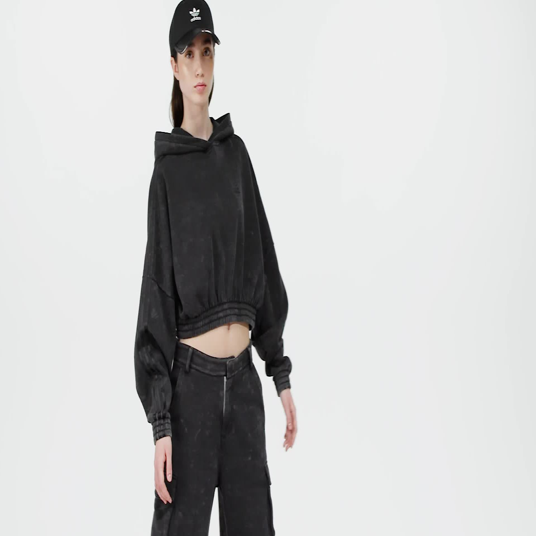 Adidas Washed-Out Crop Oversized Ritshoodie