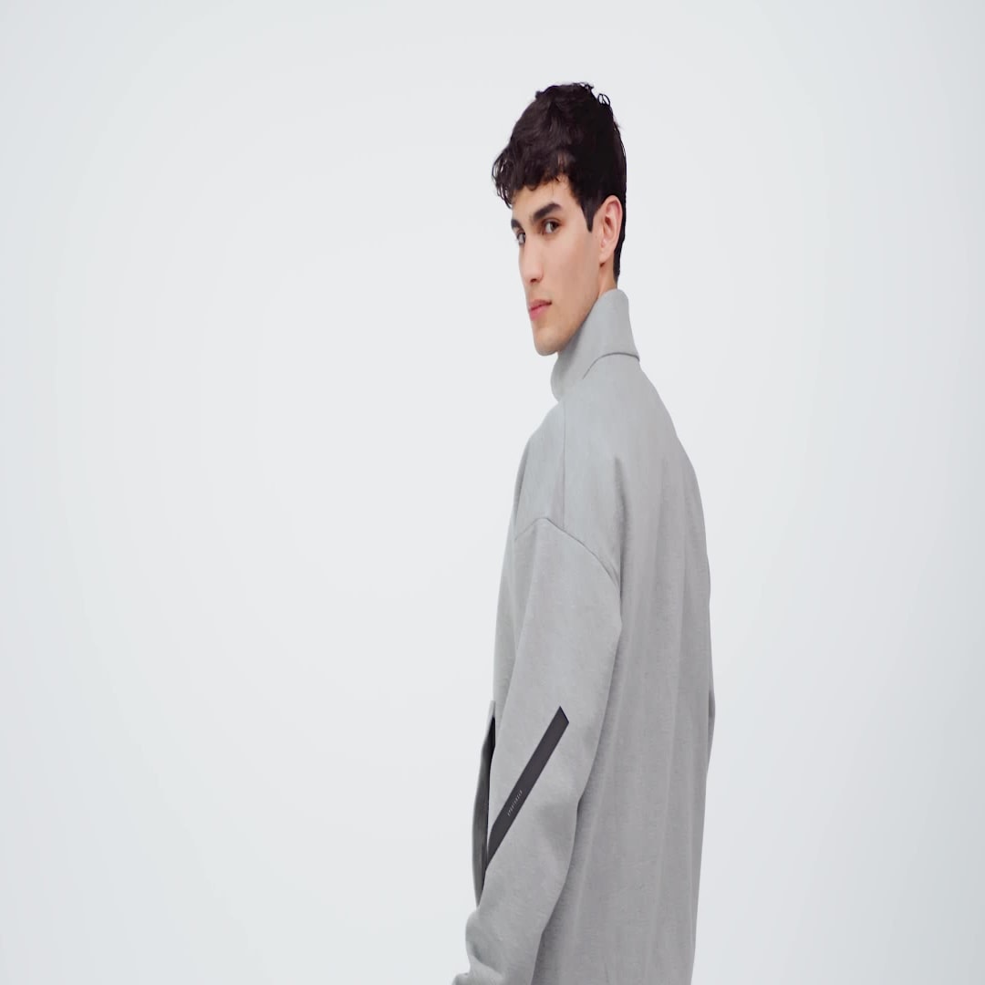 Adidas Z.N.E. Sweatshirt met Korte Rits