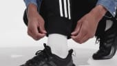 エッセンシャルズ フレンチテリー テーパードカフ スリーストライプス パンツ