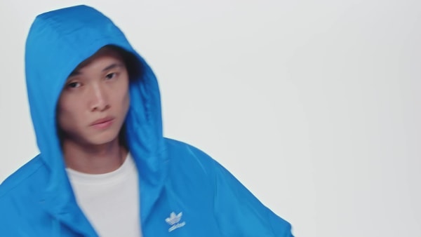 Blue Adicolor Trefoil Windbreaker