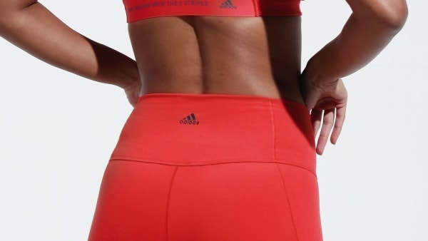 Adidas red leggings