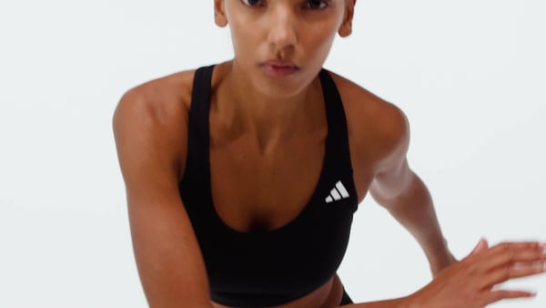 noir Brassière d’entraînement Optime Essentials Maintien moyen