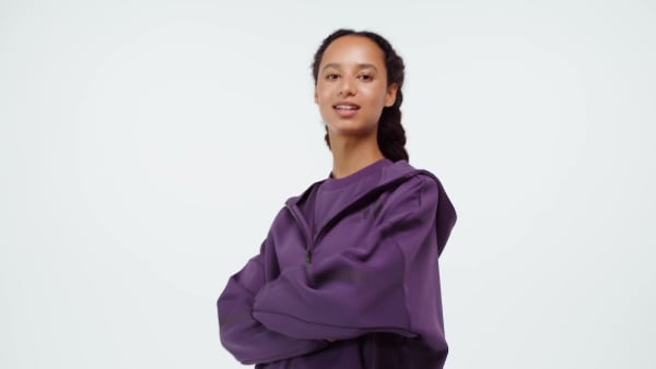 Lilla adidas Z.N.E. Full-Zip hættetrøje