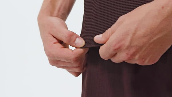 Brun Trefoil Essentials Waffle T-skjorte