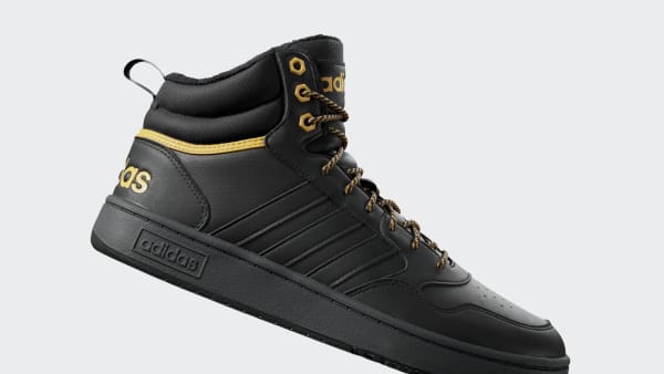 Μαύρο Hoops 3.0 Mid Lifestyle Basketball Classic Fur Lining Winterized Shoes