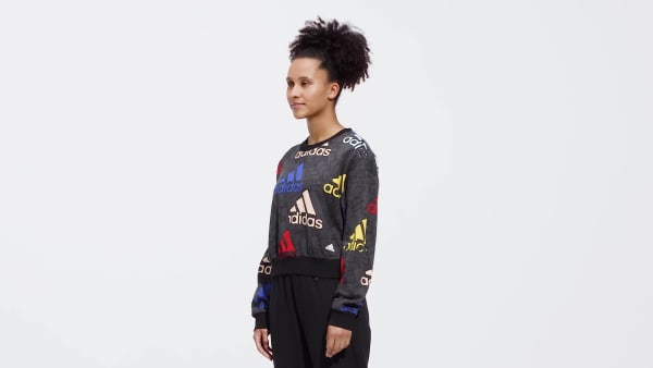 Cinzento Sweatshirt Curta Essentials Y7746