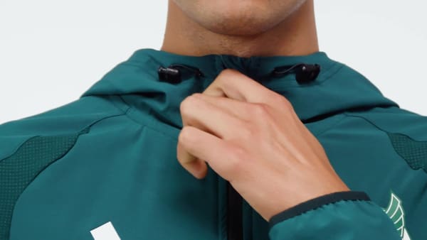 adidas Mexico Tiro Travel Full Zip Windbreaker - Green | Free