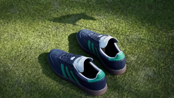 Bleu Chaussure de golf sans crampons Samba