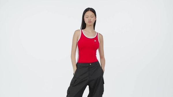 Red Adicolor 3-Stripes Bodysuit