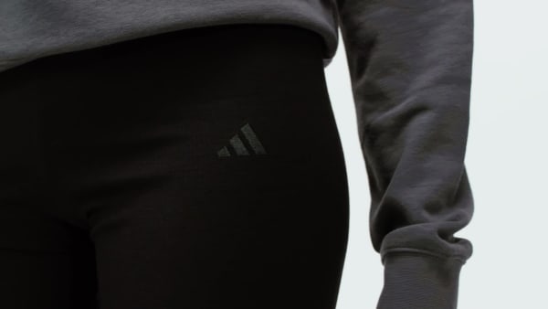 zwart Seasonal Essentials Geribde Caprilegging