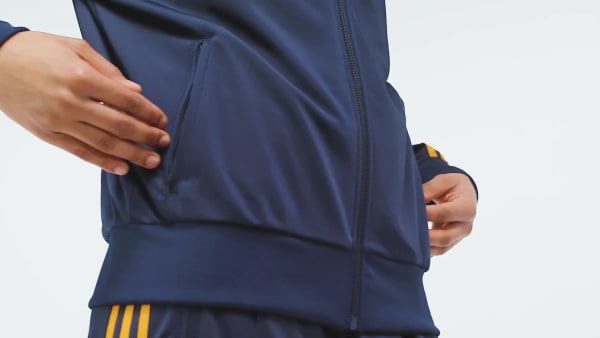 modrá Sportovní bunda Adicolor Classic Firebird Loose