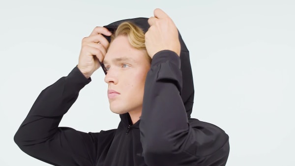 zwart D4T WORKOUT RITSHOODIE