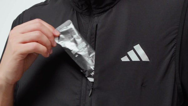 Negro Chaleco de running adi365 Essentials