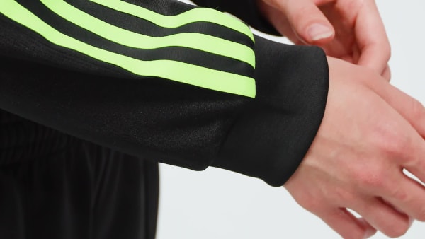 Black Adicolor Soccer Jacquard Crop Long-Sleeve Top