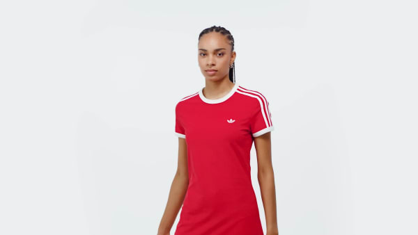 Κόκκινο ΦΟΡΕΜΑ 3 STRIPES (ΣΤΕΝΗ ΓΡΑΜΜΗ)