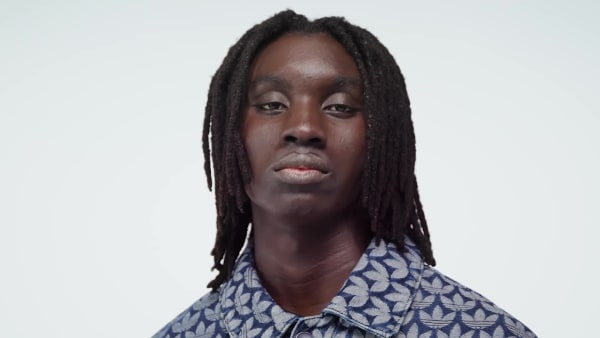 Mavi DENİM MONOGRAM GÖMLEK