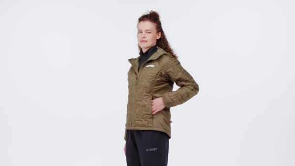 Green Terrex Xperior PrimaLoft Loose Fill Insulated Hooded Jacket