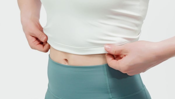 สีขาว เสื้อกล้ามพร้อมบราซัพพอร์ตระดับต่ำ Power