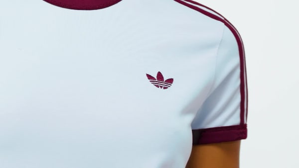 Niebieski KOSZULKA 3 STRIPES SLIM