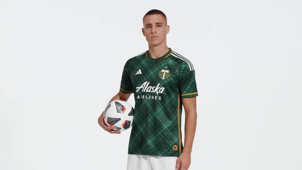 Men's Authentic Adidas Portland Timbers Home Jersey 2023 - Size M