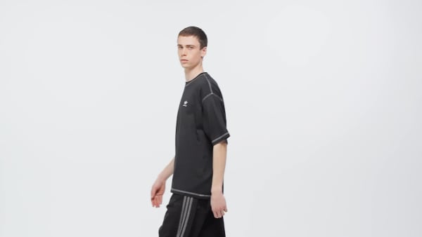 Black Trefoil Essentials Tee