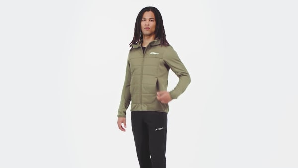 Green Terrex Multi Hybrid Insulated Hooded Jacket