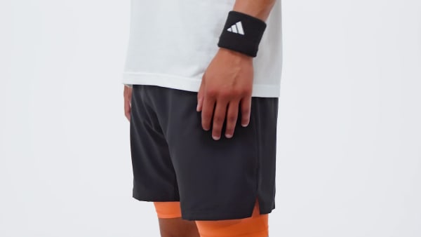 Schwarz Club Tennis Climacool 2-in-1 Shorts