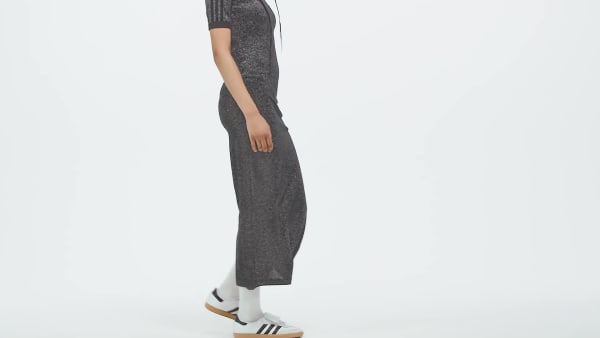 Noir Robe 3 bandes paillettes Adicolor Holiday