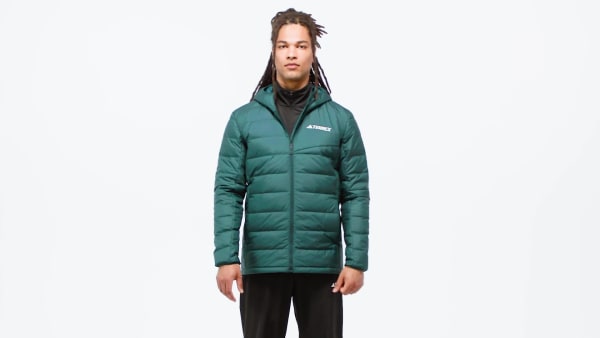 Verde Chaqueta ligera de plumón con capucha Terrex Multi CLIMAWARM