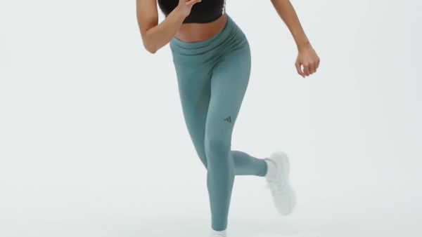 Green Own the Run 7/8 Leggings