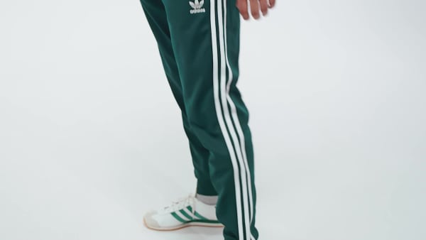 Zielony Adicolor Classics SST Track Pants