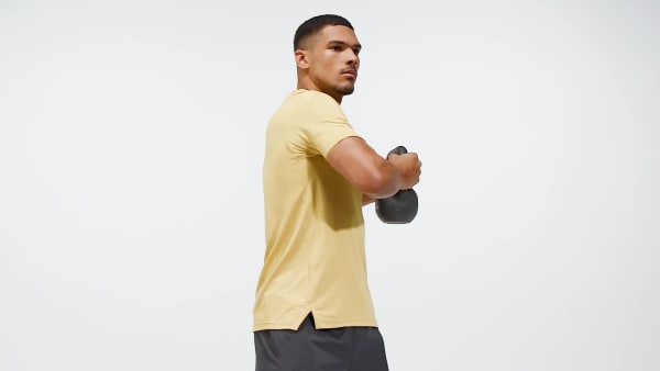 Beige Designed for Training HIIT Workout HEAT.RDY Tee