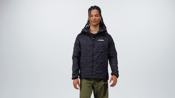 Svart Terrex Xperior PrimaLoft Loose Fill Insulated Hooded Jakke