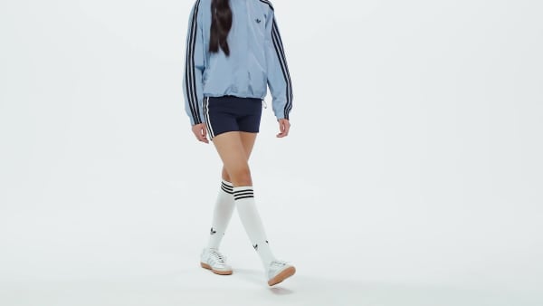 Niebieski Szorty Adicolor 3-Stripes Booty Shorts Co