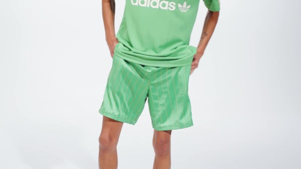 Green Pinstripe Sprinter Shorts