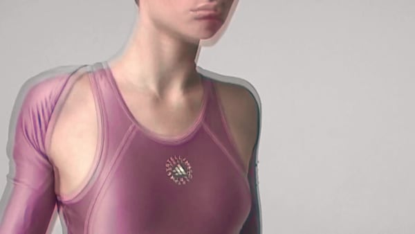 White adidas by Stella McCartney Sportswear Cropped Hoodie