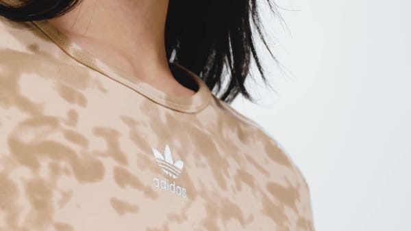 Beige 3-Stripes Crop Top