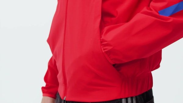 adidas FC Bayern Z.N.E. Anthem Jacket - Red | Free Shipping with