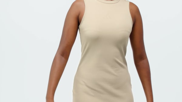 Brown ALL SZN RIB DRESS