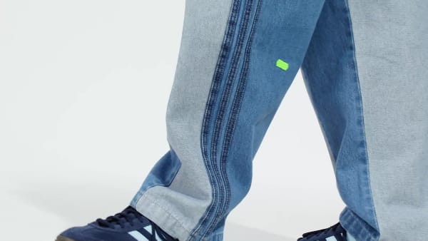 Mau-xanh-da-troi Quần Jean Ống Đứng Ống Đứng Patchwork Kseniaschnaider