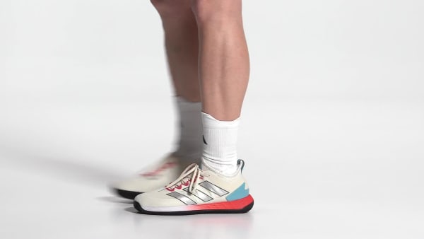 Weiss Adizero Ubersonic 4 Clay Court Tennisschuh