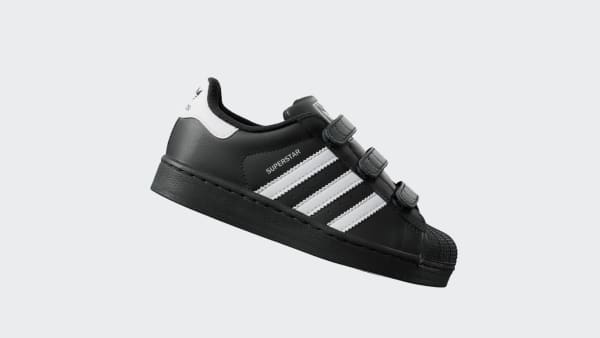 Black Superstar II Comfort Closure Shoes Kids