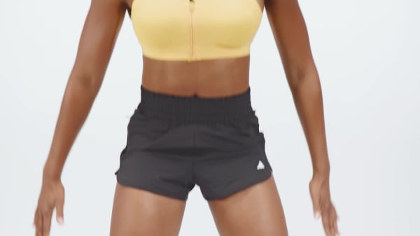 Negro Shorts Lux Pacer Tejidos Elásticos con Bolsillo de Cierre