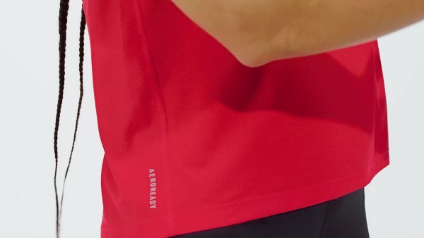 Red Own The Run Tee